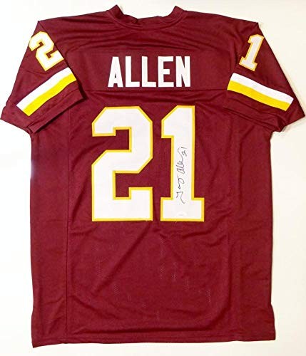 Terry Allen Autographed Maroon Custom Jersey
