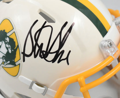 Sterling Sharpe Autographed Green Bay Packers Retro Speed Mini Helmet