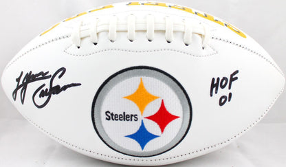 Lynn Swann Signed Pittsburgh Steelers Logo Football with HOF Inscription