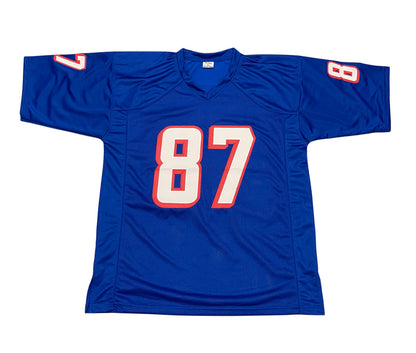 Ben Coates New England Patriots Signed Custom Jersey (Beckett COA)