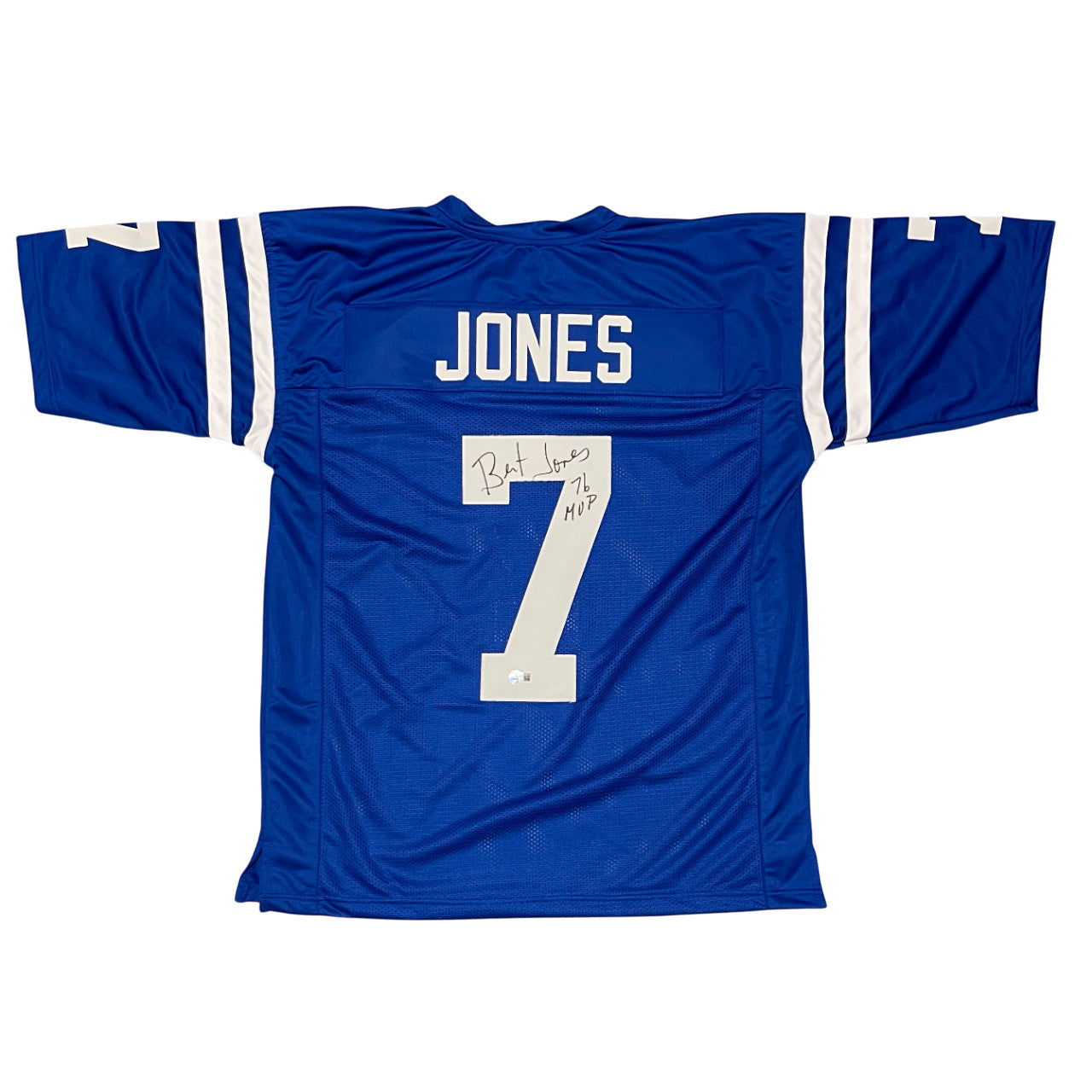 Bert Jones Indianapolis Colts Signed Custom Jersey 76 MVP Beckett COA