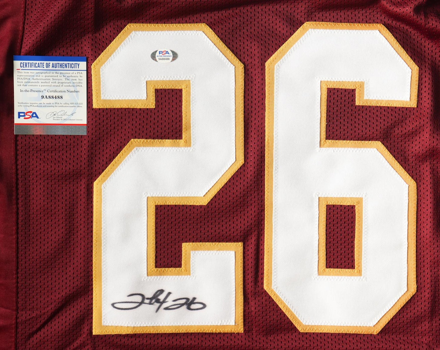 Clinton Portis Autographed Washington Custom Maroon Jersey