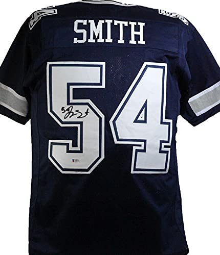 Jaylon Smith Autographed Dallas Cowboys Custom Blue Jersey