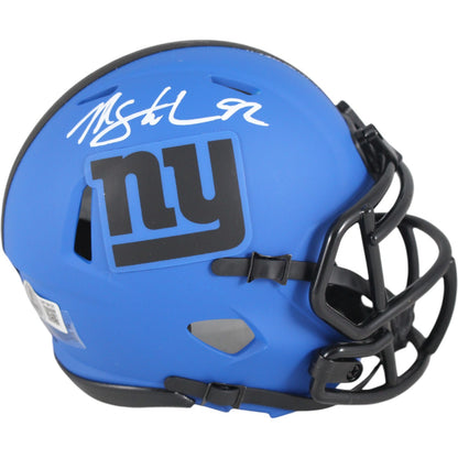 Michael Strahan New York Giants Autographed Rave Mini Helmet