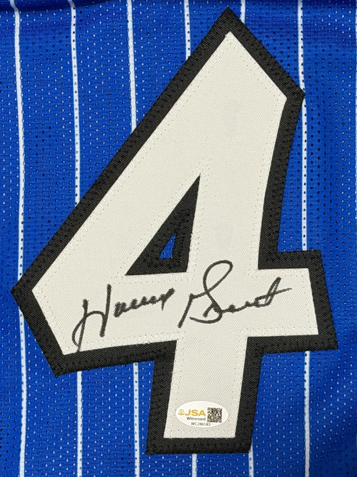 Horace Grant Orlando Magic Signed Custom Basketball Jersey (JSA)