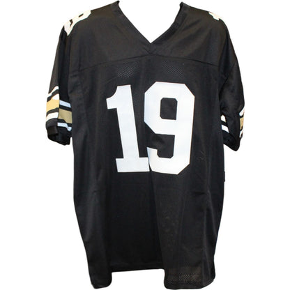 Rashaan Salaam Autographed Custom Black Jersey with "94" Inscription