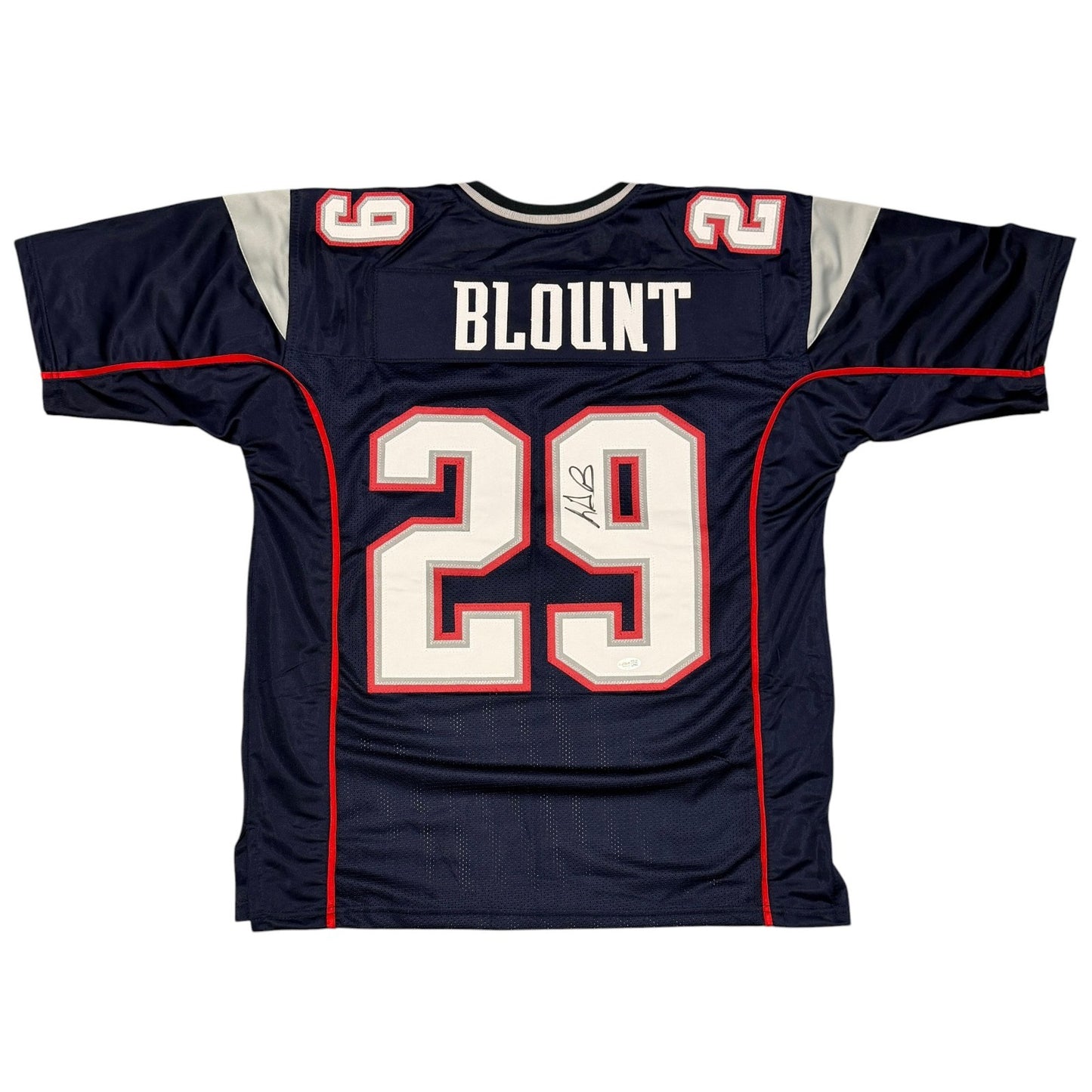 LeGarrette Blount Signed New England Patriots Custom Jersey (JSA COA)