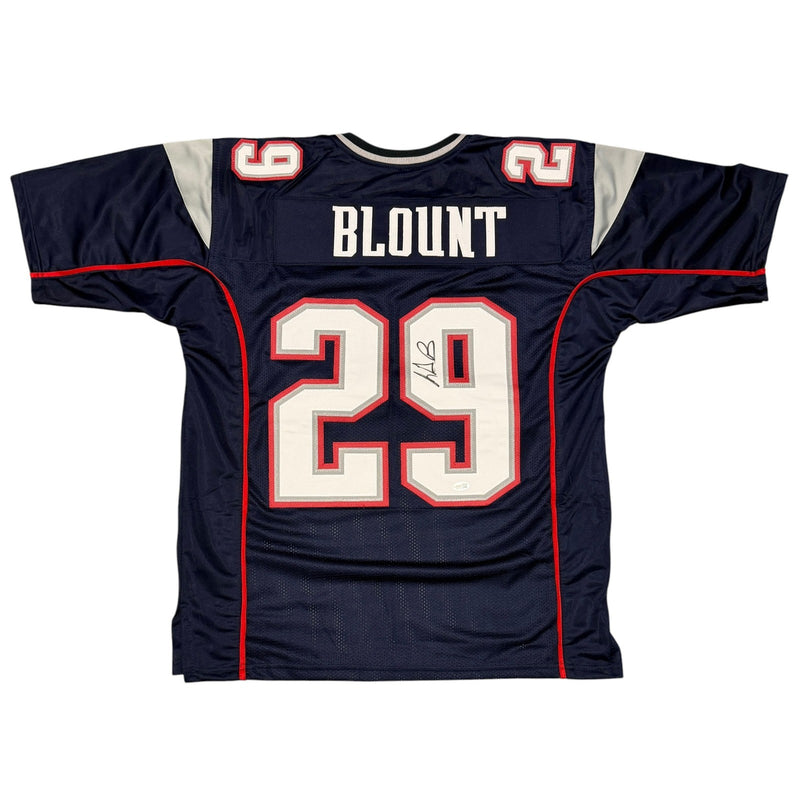 LeGarrette Blount Signed New England Patriots Custom Jersey (JSA COA)