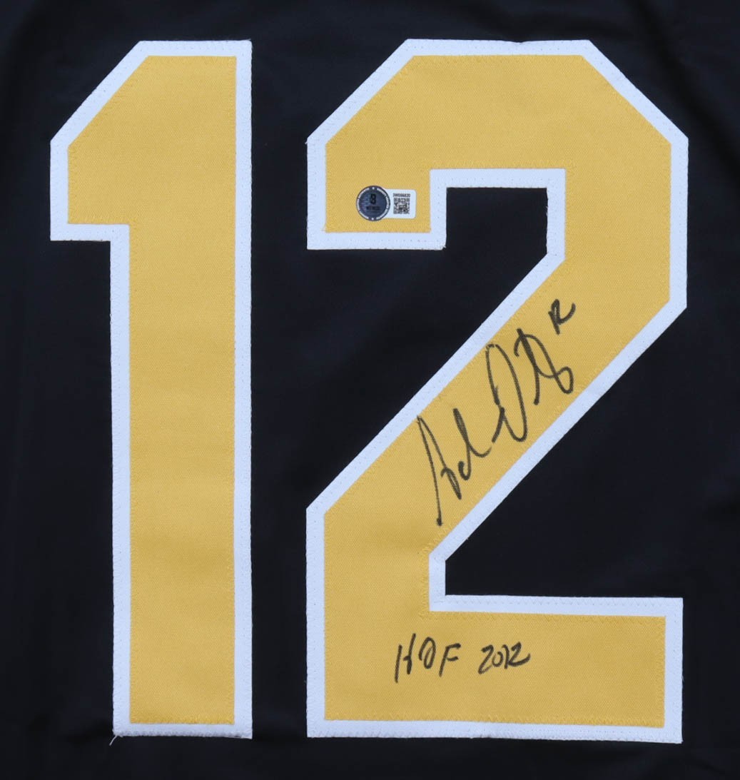 Adam Oates Signed Boston Bruins Custom Jersey Beckett COA "HOF 2012"