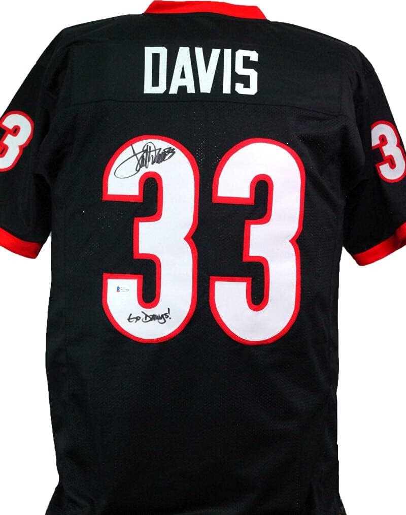 Terrell Davis Autographed Georgia Bulldogs Custom Jersey