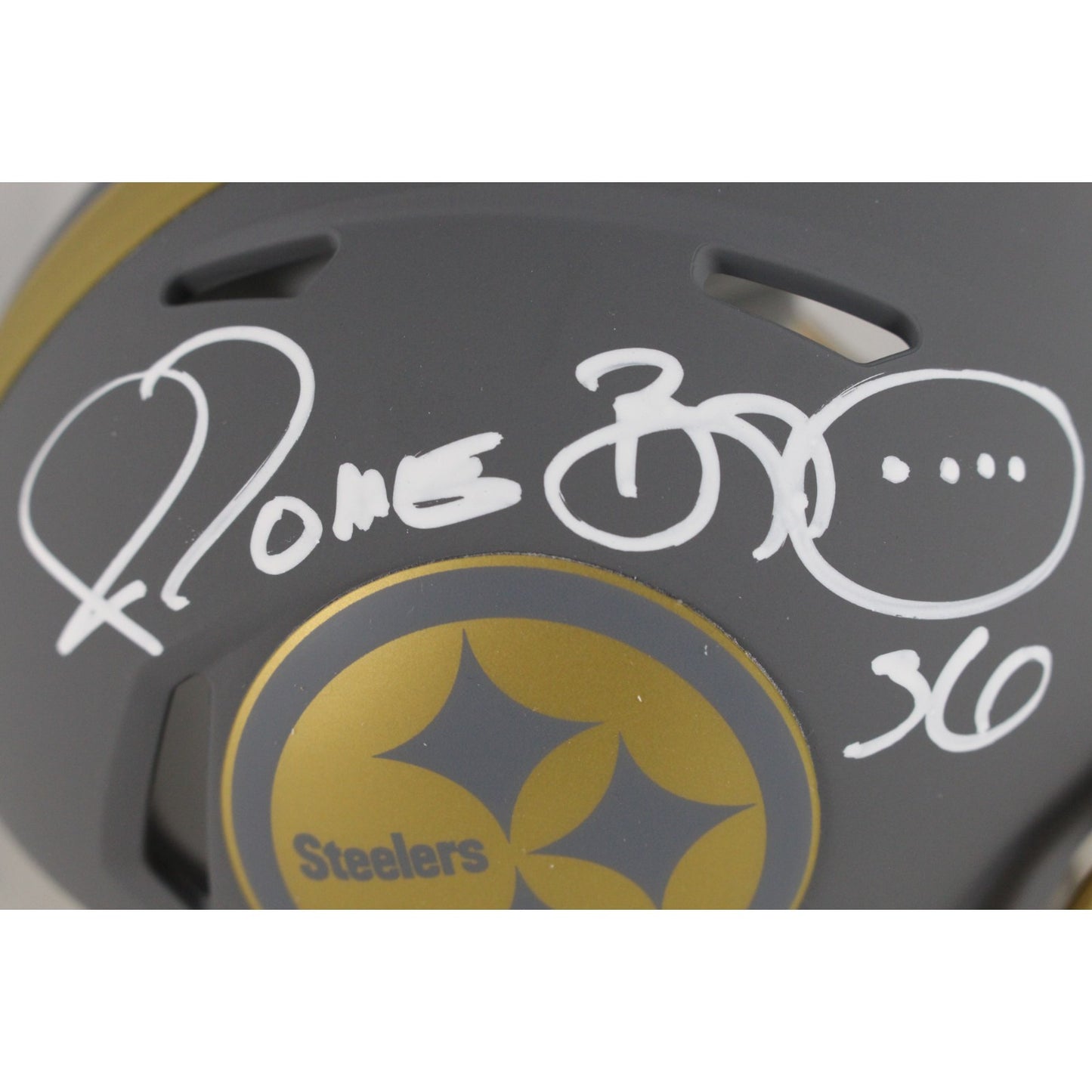 Jerome Bettis Pittsburgh Steelers Autographed Slate Mini Helmet