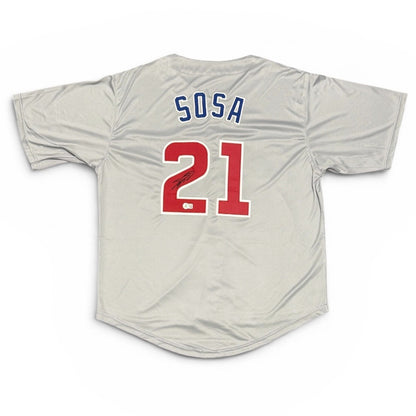 Sammy Sosa Autographed Chicago Cubs Custom Jersey
