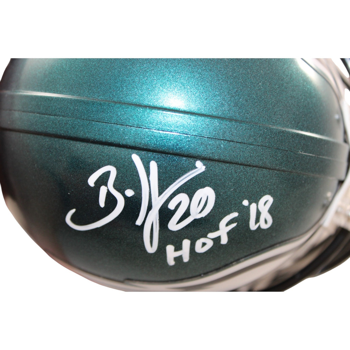 Brian Dawkins Signed Philadelphia Eagles Mini Helmet HOF 18