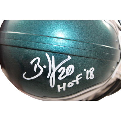 Brian Dawkins Signed Philadelphia Eagles Mini Helmet HOF 18