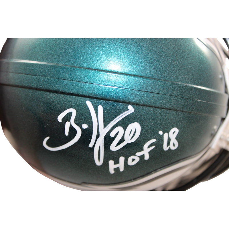 Brian Dawkins Signed Philadelphia Eagles Mini Helmet HOF 18