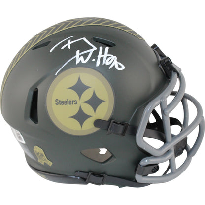 TJ Watt Pittsburgh Steelers Autographed 2025 STS Mini Helmet Beckett