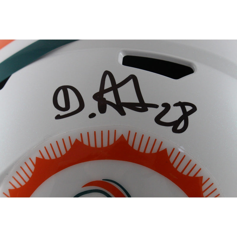 Devon Achane Miami Dolphins Autographed Full Size Tribute Helmet