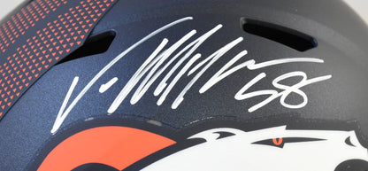 Von Miller Autographed Denver Broncos Full Size Speed Helmet