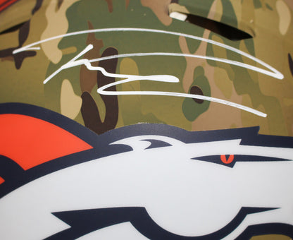 Russell Wilson Denver Broncos Signed Full Size Authentic Camo Helmet