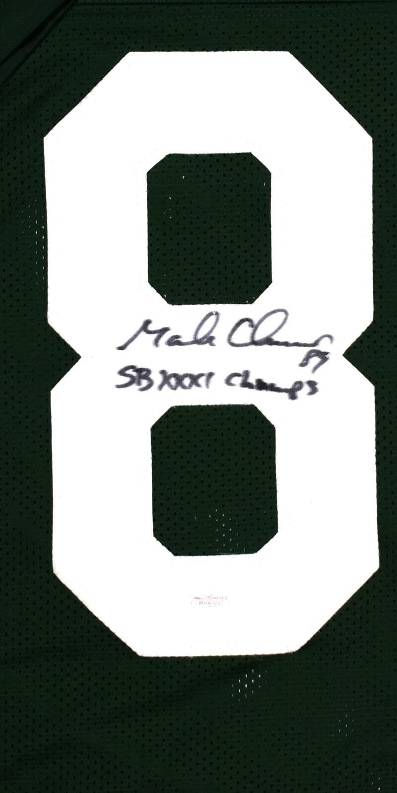 Mark Chmura Signed Green Bay Packers Custom Jersey - SB Champs Inscribed