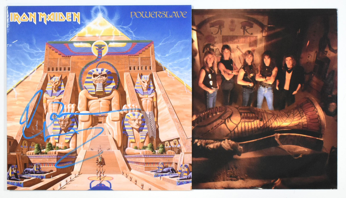 Bruce Dickinson Signed Iron Maiden Powerslave Vinyl Record