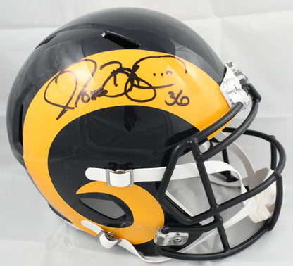 Jerome Bettis Autographed Los Angeles Rams Full Size Color Rush Helmet