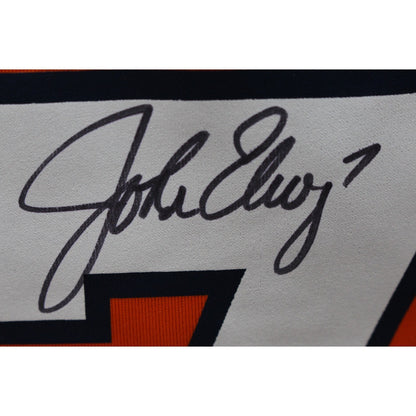 John Elway Denver Broncos Autographed Orange Nike Jersey