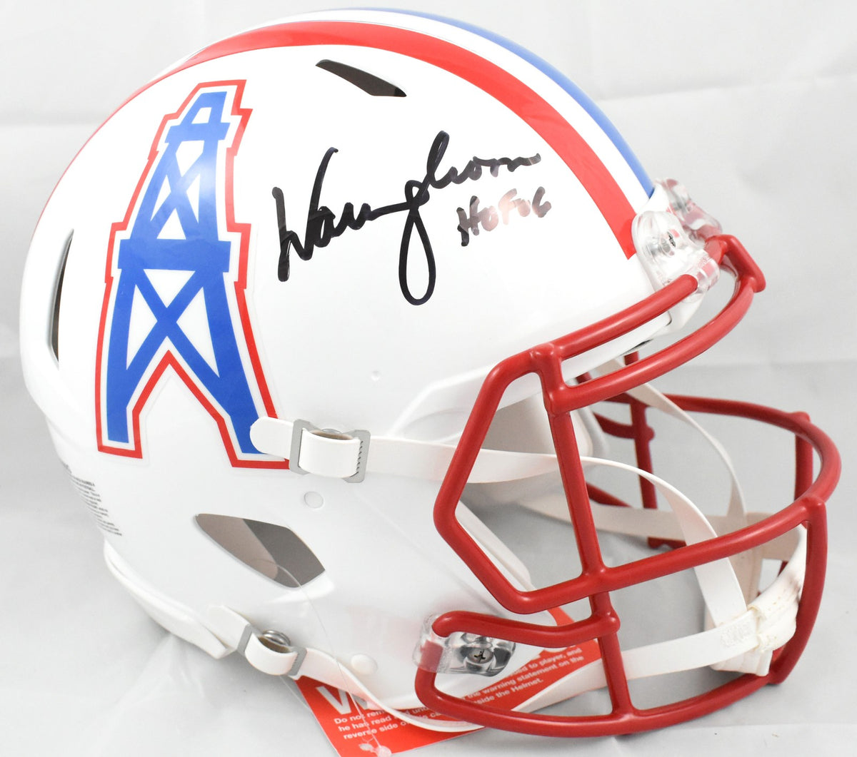 Warren Moon Signed Houston Oilers Full Size Speed Authentic Helmet (HOF)
