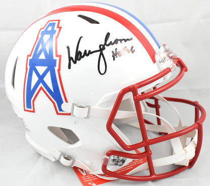 Warren Moon Signed Houston Oilers Full Size Speed Authentic Helmet (HOF)