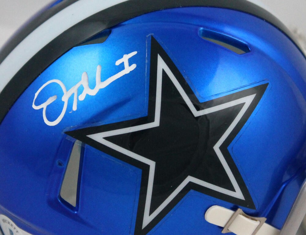 Jalen Tolbert Signed Dallas Cowboys Flash Speed Mini Helmet