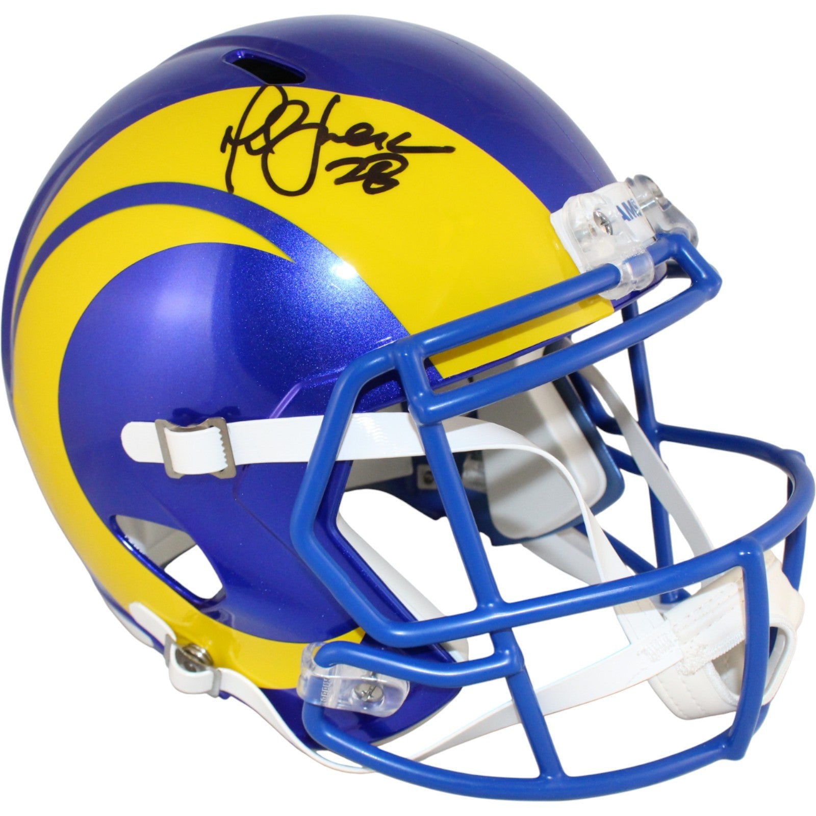 Marshall Faulk Signed Los Angeles Rams Full Size Replica 2020 Helmet ...