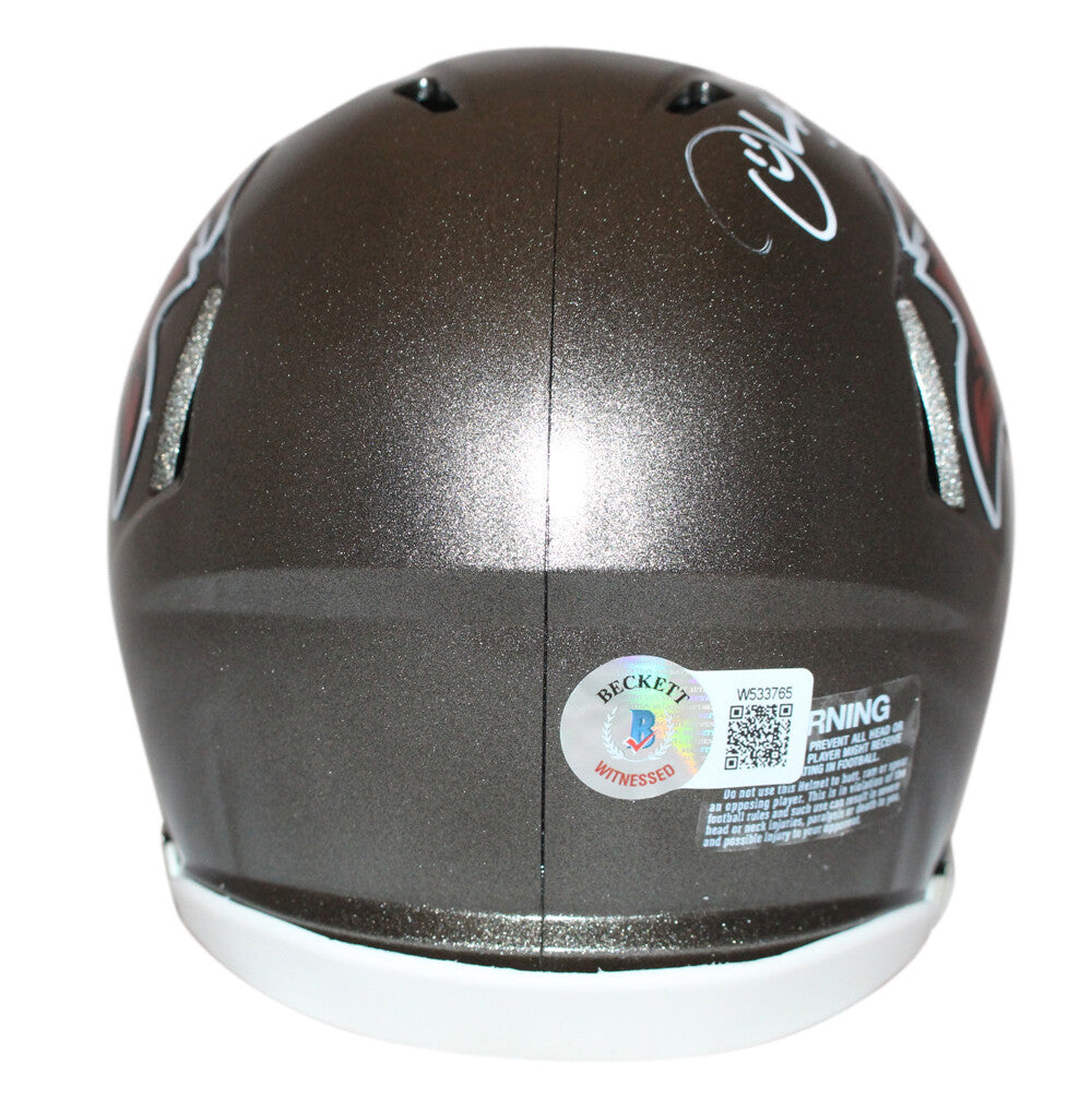 Derrick Brooks Autographed Tampa Bay Buccaneers Mini Helmet - HOF Inscribed