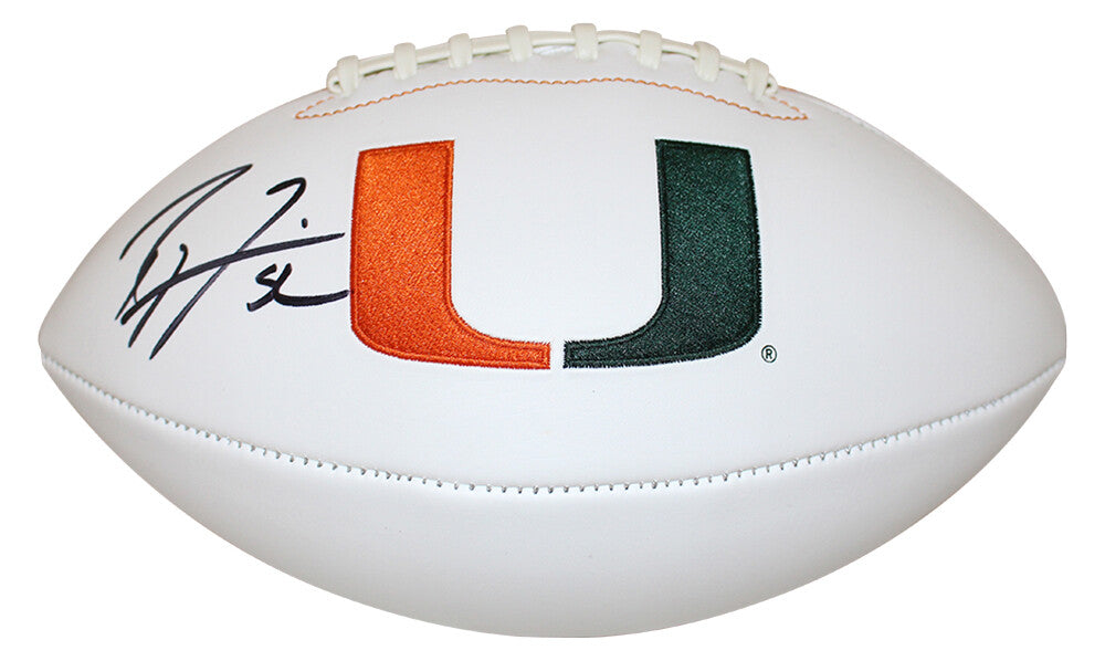 Ray Lewis Miami Hurricanes Autographed Eclipse Mini Helmet Beckett BAS