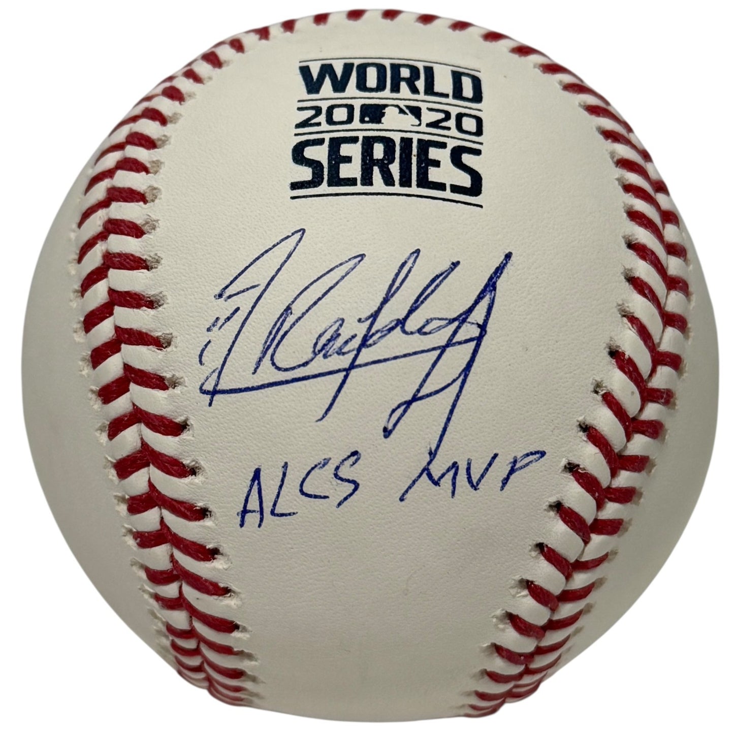 Randy Arozarena Autographed 2020 World Series Baseball (ALCS MVP) JSA