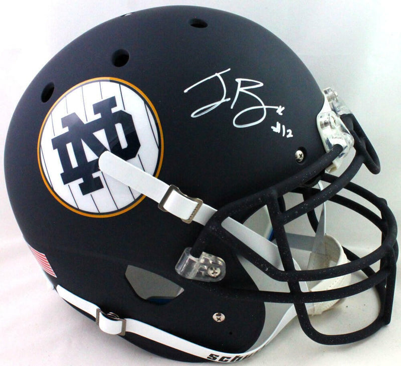 Ian Book Autographed Notre Dame Navy Full Size Authentic Helmet