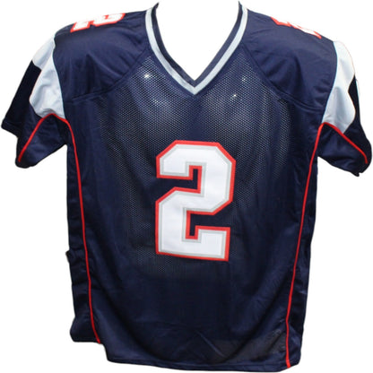 Doug Flutie Signed New England Patriots Pro Style Jersey - Blue
