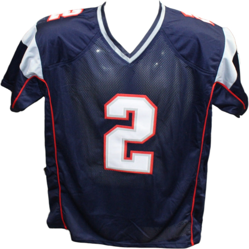 Doug Flutie Signed New England Patriots Pro Style Jersey - Blue