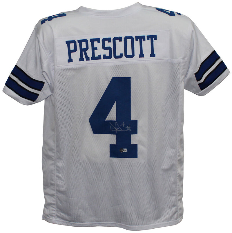 Dak Prescott Autographed Dallas Cowboys Custom Jersey (White)