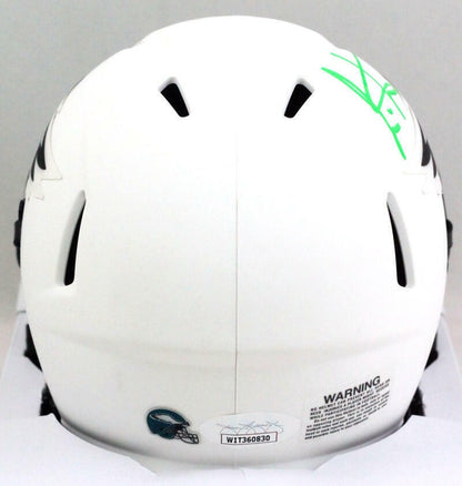 Cris Carter Signed Philadelphia Eagles Lunar Speed Mini Helmet