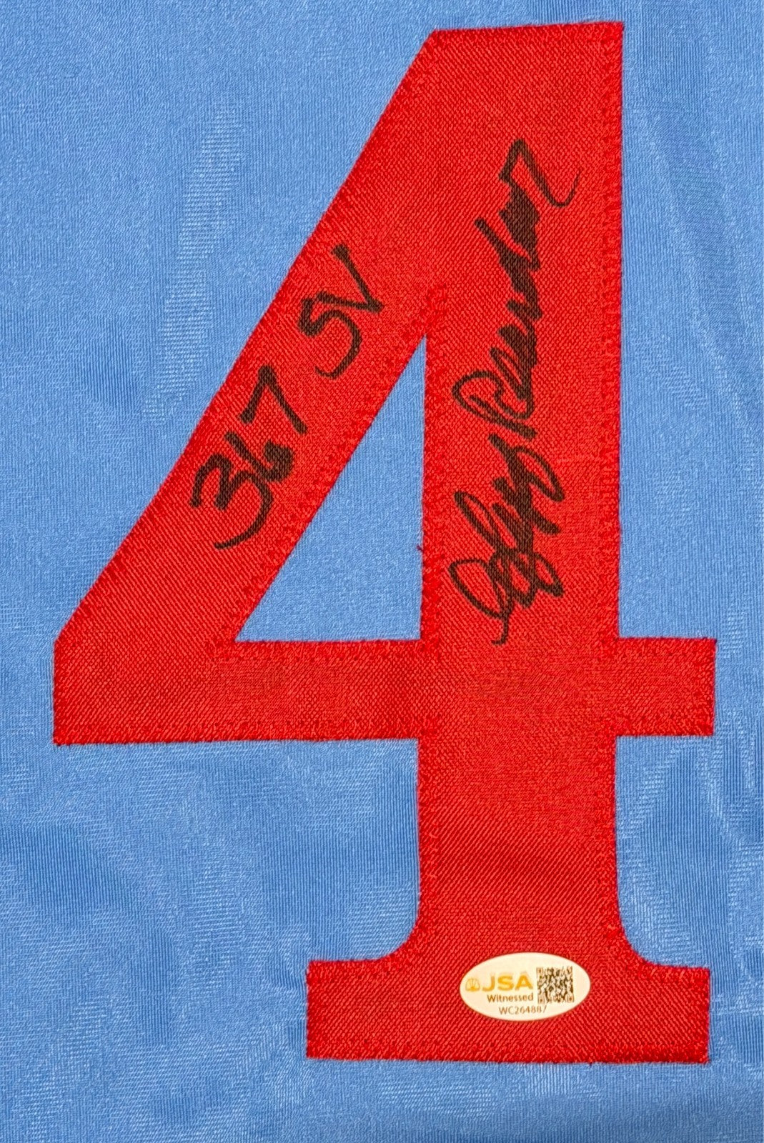 Jeff Reardon Montreal Expos Autographed Blue Custom Jersey (367 SV) JSA