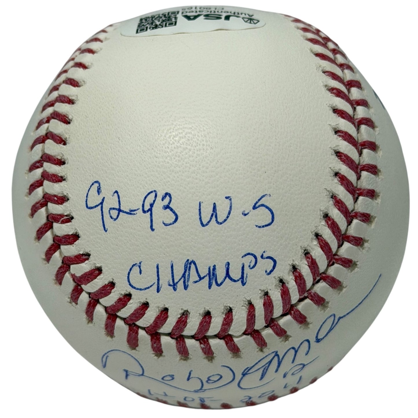 Roberto Alomar Signed Official MLB Baseball with 4 Stat Inscriptions