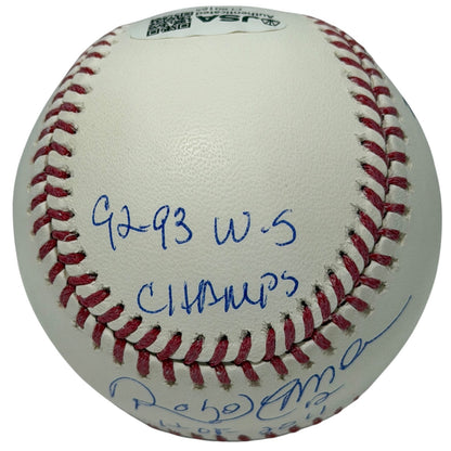 Roberto Alomar Signed Official MLB Baseball with 4 Stat Inscriptions