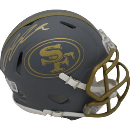 Ricky Pearsall San Francisco 49ers Autographed Slate Mini Helmet