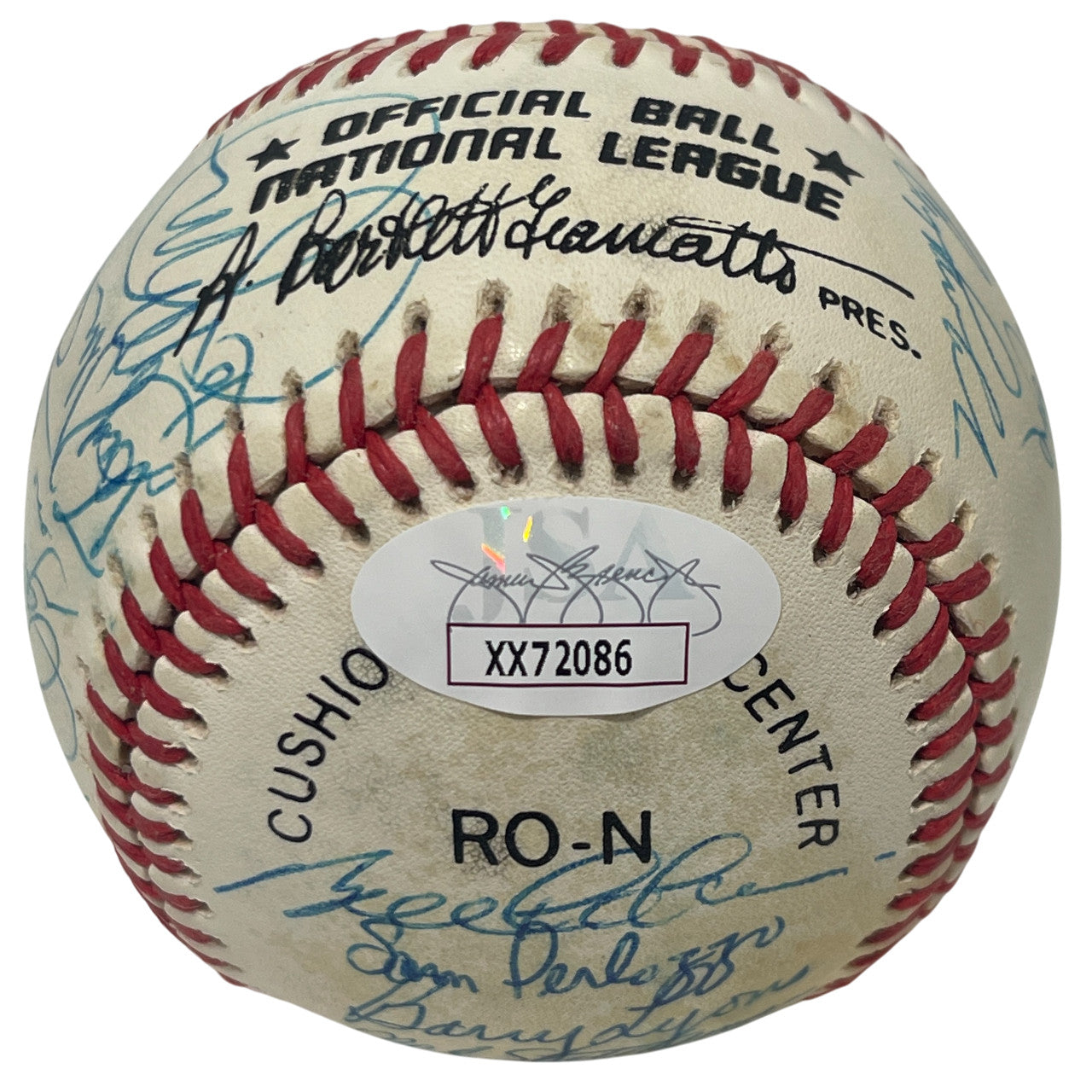 1987 New York Mets Team Signed National League Baseball (JSA LOA)