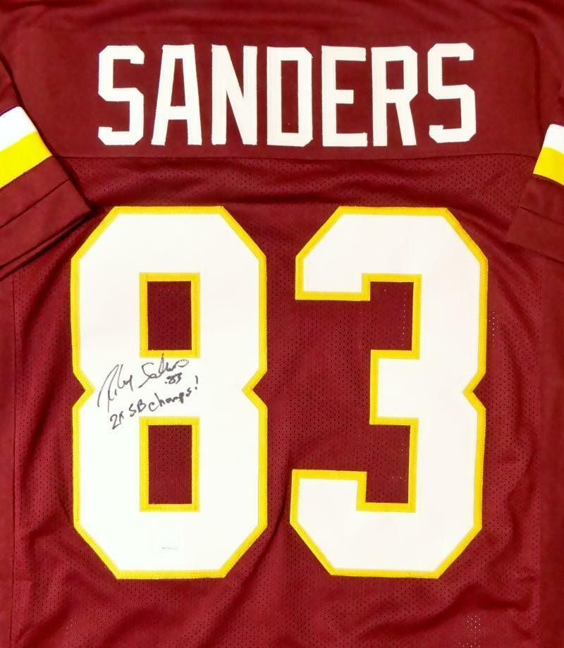 Ricky Sanders Signed Maroon Custom Jersey (2x SB Champs)