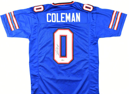 Keon Coleman Autographed Buffalo Bills Blue Jersey
