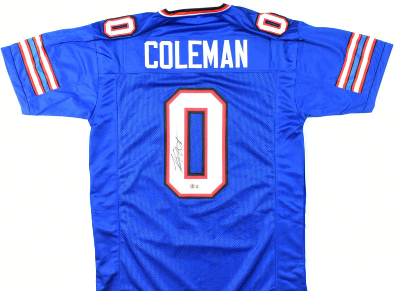 Keon Coleman Autographed Buffalo Bills Blue Jersey