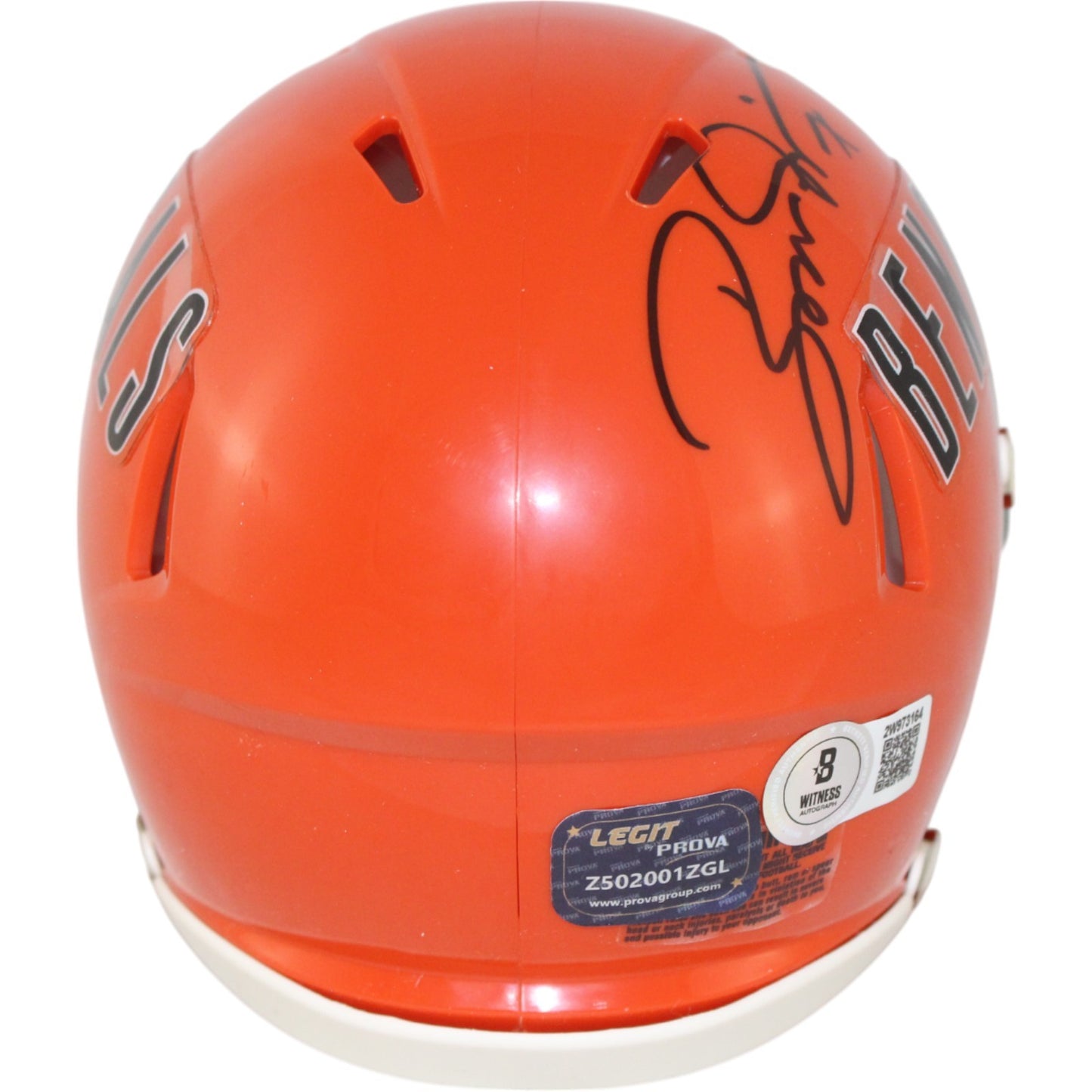 Boomer Esiason Signed Cincinnati Bengals Throwback Mini Helmet (Beckett)