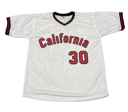 Devon White Signed California Angels Custom Jersey (7x GG) BAS Witnessed