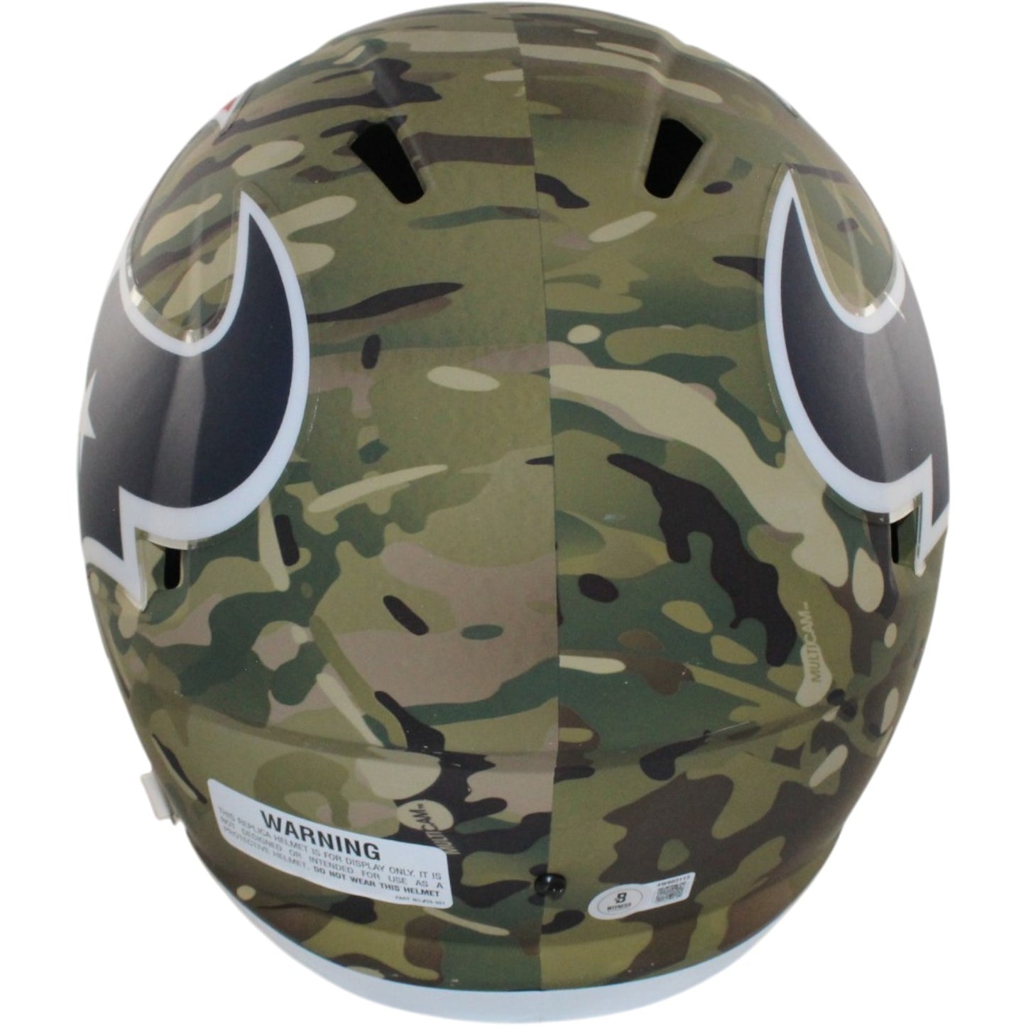 Andre Johnson Houston Texans Autographed Full Size Camo Replica Helmet